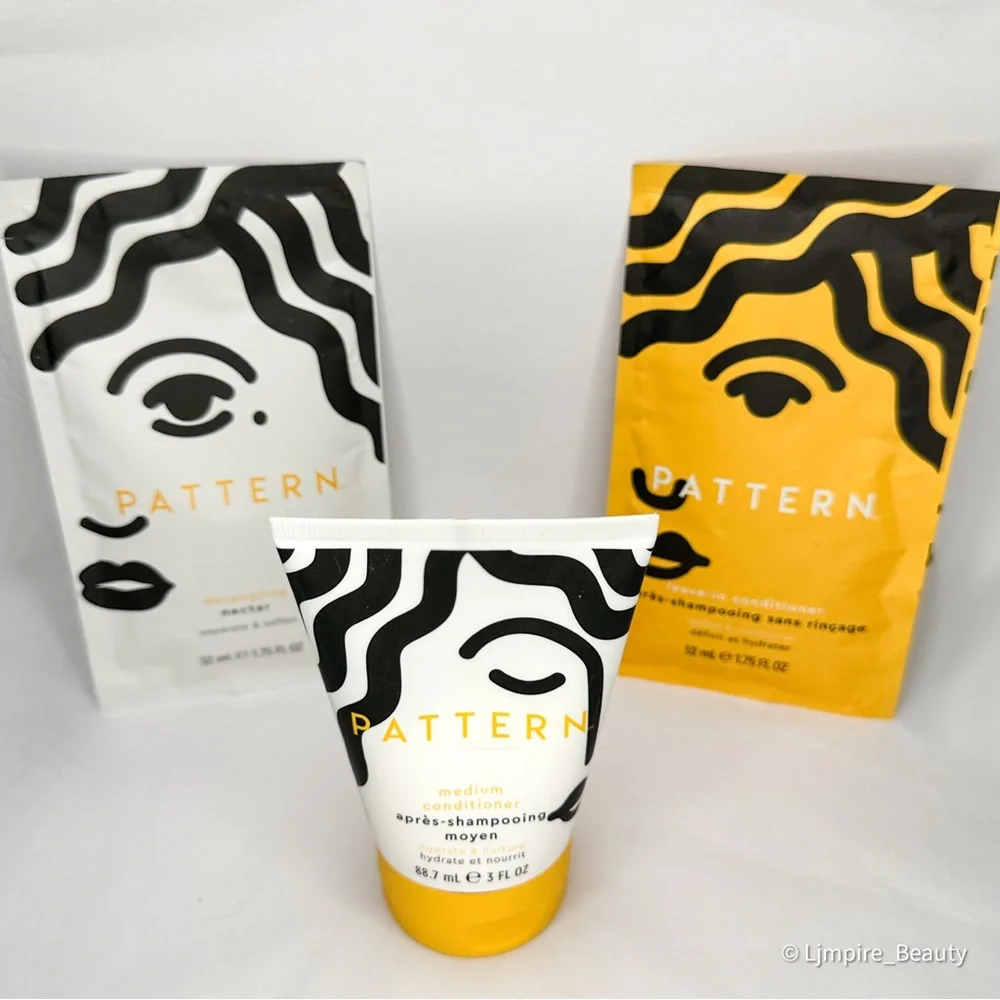 3 pc Pattern Travel Medium Conditioner, Leave in Conditioner & Detangling Nectar